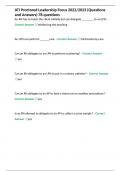 ATI Proctored Leadership Focus 2022&sol;2023 &lpar;Questions and Answers&rpar; 78 questions