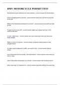 DMV MOTORCYCLE PERMIT TEST&vert;UPDATED&VERIFIED&vert;100&percnt; SOLVED&vert;GUARANTEED SUCCESS