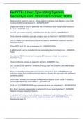 FedVTE- Linux Operating System Security Exam Package Deal Full Solutions  Pack