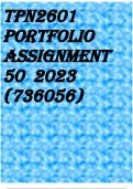 TPN2601 PORTFOLIO Assignment 50 &lpar;QUALITY ANSWER&rpar; 2023 &lpar;736056&rpar;
