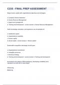 C235 - FINAL PREP ASSESSMENT&vert;UPDATED&VERIFIED&vert;100&percnt; SOLVED&vert;GUARANTEED SUCCESS