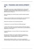 C235 - TRAINING AND DEVELOPMENT PA&vert;UPDATED&VERIFIED&vert;100&percnt; SOLVED&vert;GUARANTEED SUCCESS