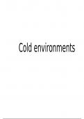 AQA Geography GCSE Cold Environments (The living world) summary notes