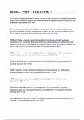 WGU - C237 - TAXATION 1&vert;UPDATED&VERIFIED&vert;100&percnt; SOLVED&vert;GUARANTEED SUCCESS