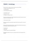 PANCE - Cardiology exam 2023 with 100&percnt; complete solutions
