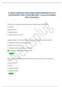 LATEST 2022/2023 EMT FISDAP READINESS EXAM 2 QUESTIONS AND ANSWERS.100% Correct &Verified (Pass Guarantee)