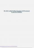 RN 2019 Adult Medical Surgical ATI Proctored Exam ALL FORMS! RESIVED EDITION