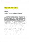 TEFL LEVEL 5 FINAL EXAM 2022/23