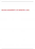 ADL2601 ASSIGNMENT 2 OF SEMESTER 1 2023