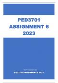 PED3701 ASSIGNMENT 6 2023