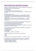SAFE PRACTICE MULTIPLE EXAM 5 CORRECT QUESTIONS AND ANSWERS RATED A&period;