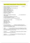 Social Work Comprehensive Exam&sol;Study Guide