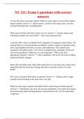 NU 211&colon; Exam 3 questions with correct answers