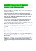 WGU C213 Accounting for Decision Makers PVAC Solutions 2023