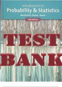 TEST BANK for Introduction to Probability and Statistics by Mendenhall&comma; Beaver & Barbara Beaver &vert; All 15 Chapters