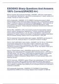 ESO&sol;EKG Sharp Questions And Answers 100&percnt; Correct&lpar;GRADED A&plus;&rpar;