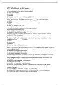 LAT Workbook Unit 2 exam