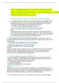 ATI COMPREHESIVE EXAM WITH GOOD ORGANISED QUESTIONS AND ANSWER LATEST UPDATED RATED A&plus;2023