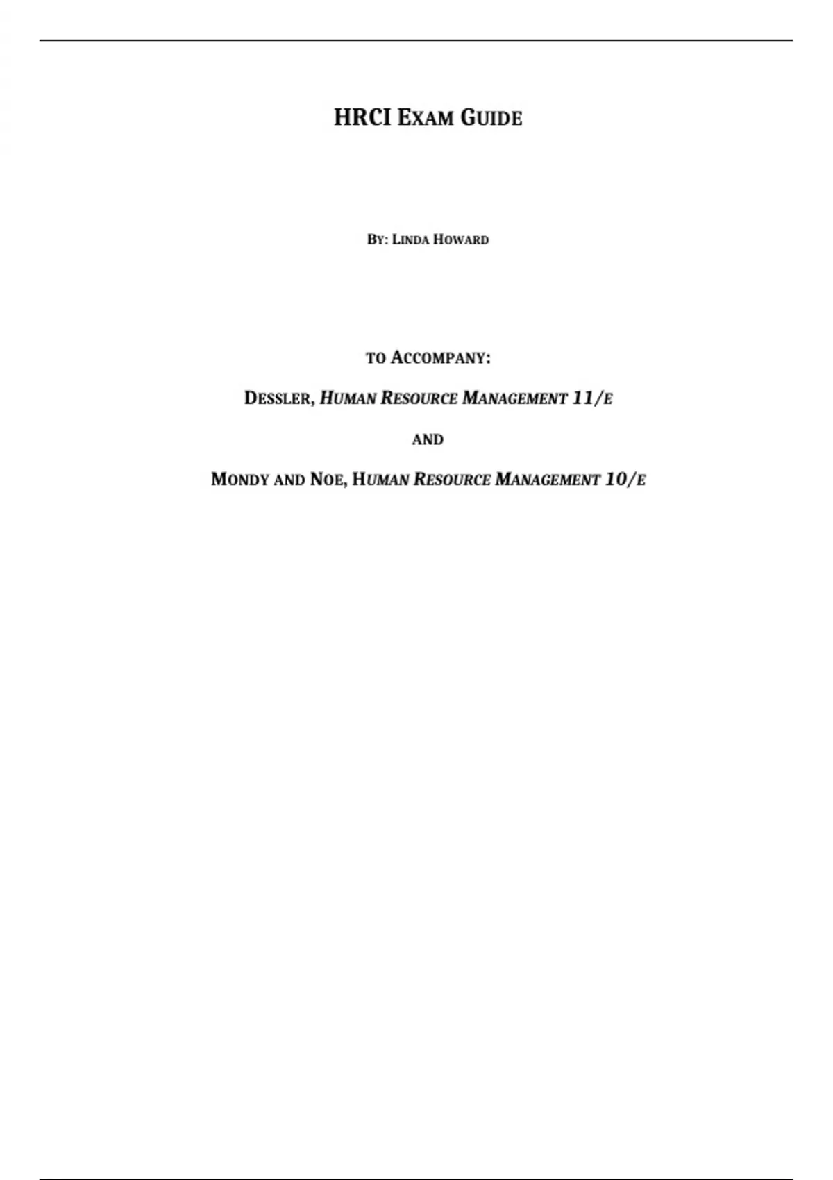 Sharpen Your Knowledge with the [Human Resource Management,11th ed