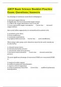 ABCP Basic Science Booklet Practice Exam&colon; Questions&sol;Answers