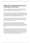 USMLE Step 1 Medical Subject Review: Pathology CNS 2023/2024