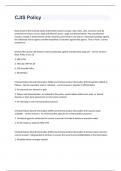 CJIS Policy exam 2023 with 100&percnt; correct answers