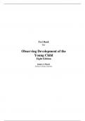 Test Bank For Observing Development of the Young Child 8th Edition - 9780133346398