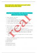   POST TEST ATLS  2023 With Correct and Verified ANSWERS (SOAL POST TEST).   