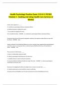  Health Psychology Practice Exam 2 CH 6-9, PSY303 Module 4 - Seeking and Using Health Care Services (2 Weeks)