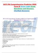  VATI PN Comprehensive Predictor 2020  Form B Green Light Exam