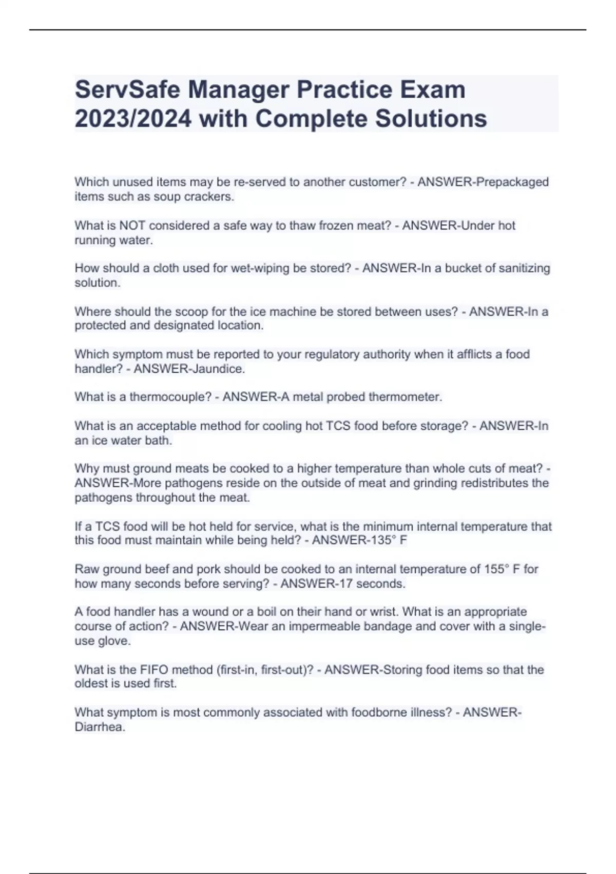 safeserv online test