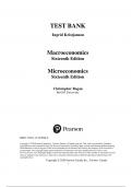 Test Bank for Microeconomics 16th Canadian Edition by Christopher T.S. Ragan