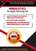 MNG3701 Updated till May 2023 Exam Pack (Covers old until May 2023) Every Questions ever aksed is in this pack! 