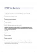 PHTLS Test Questions & Answers 2023 ( A+ GRADED 100% VERIFIED)