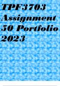 TPF3703 Assignment 50 Portfolio 