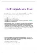 HESI Comprehensive Exam 2023/2024