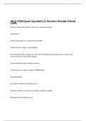 WGU D204 Exam Questions & Answers Already Solved 100%