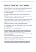 Maryville Patho Test 4 2023 &ndash;solved