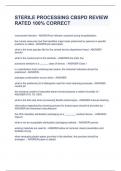 STERILE PROCESSING CBSPD REVIEW RATED 100&percnt; 