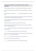 LAW OF CONTRACT EXAM NEW AND LATEST REVIEW