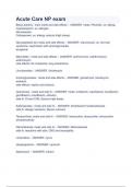 Acute Care NP exam&lpar;A&plus; GRADED 100&percnt; VERIFIED&rpar;LATEST  VERSION 2023