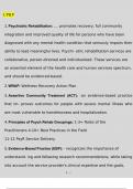 CPRP&semi; Certified Psychiatric Rehabilitation Practitioner &lpar;CPRP&rpar; Exam 20222023 Graded A&plus;