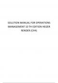 SOLUTION MANUAL FOR OPERATIONS MANAGEMENT 10 TH EDITION HEIZER RENDER (CH 04)