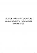 SOLUTION MANUAL FOR OPERATIONS MANAGEMENT 10 TH EDITION HEIZER RENDER (CH 03)