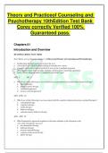 Theory and Practice of Counseling and Psychotherapy 10th Edition Test Bank Corey correctly Verified 100% Guaranteed pass.