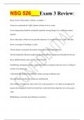 NSG 526&lowbar;&lowbar;&lowbar;NSG 526&lowbar;&lowbar;&lowbar;Exam 3 Review&colon;NSG 526&lowbar;&lowbar;&lowbar;Exam 3 Review&colon;NSG 526&lowbar;&lowbar;&lowbar;Exam 3 Review&colon;