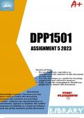 DPP1501 ASSIGNMENT 5 2023
