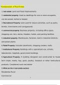 Real Estate Fundamentals Questions and Answers 2023 &lpar;Verified Answers by Expert&rpar;