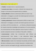 Real Estate Fundamentals unit 1-6 Questions Answers 20232024
