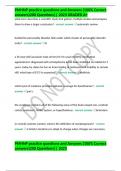 PMHNP practice questions and Answers &lpar;100&percnt; Correct answers&rpar;200 Questions&vert;&vert; 2023 GRADED A&plus; 
